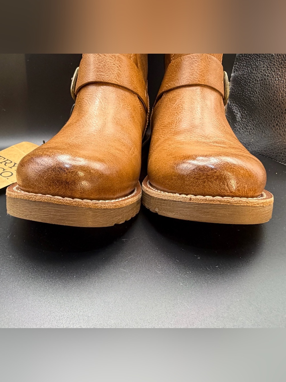 NWT Women’s FRYE AND CO. Chensee Short Boot Size 8 / Saddle - Picture 2 of 11